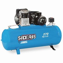 Compresseur 270L 5,5CV - bicylindre bi-étagé 400V à courroie