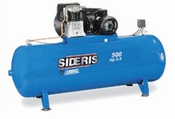 Compresseur 500L 5,5CV - bicylindre bi-étagé 400V à courroie