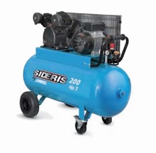 Compresseur 200L 3CV - bicylindre mono-étagé 400V à courroie